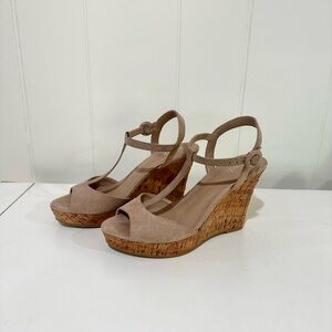 Women's Tan Wedge Sandals
